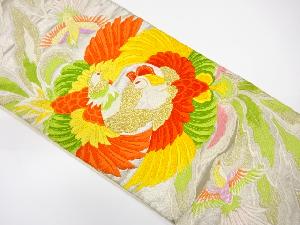 アンティーク　鳳凰模様織り出し袋帯（材料）